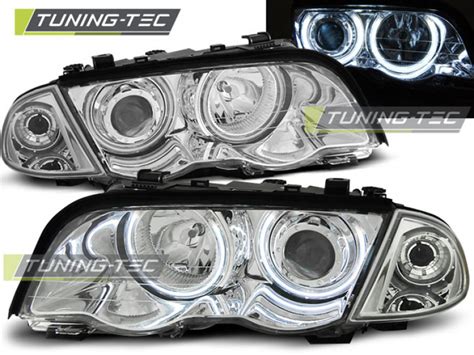 CCFL Angel Eyes Scheinwerfer für BMW 3er E46 98 01 chrom Set Ihr