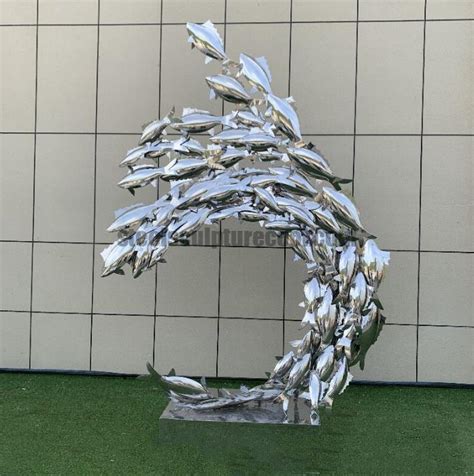 Stainless Steel Fish Sculpture