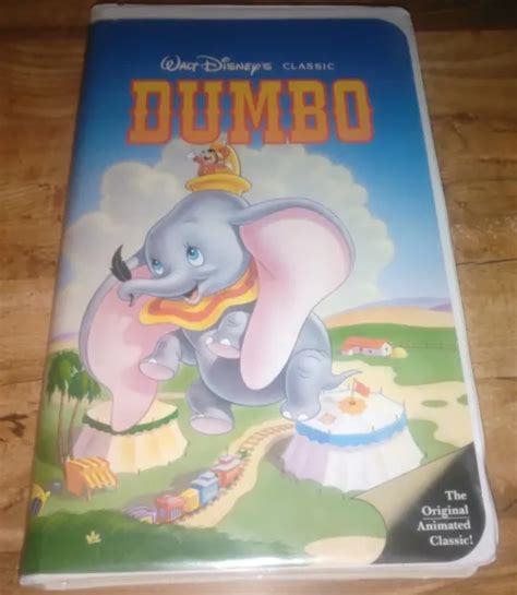 WALT DISNEY S CLASSIC DUMBO VHS Rare Black Diamond With Black Inner