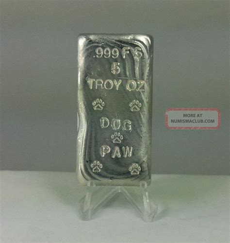 Custom Troy Oz U Pick Hand Poured Silver Ingot Bullion Bar Of