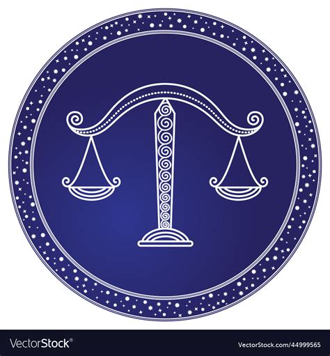 Libra zodiac sign design of astrological symbol Vector Image