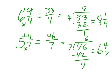 Simplest Form With Mixed Numbers Math Showme