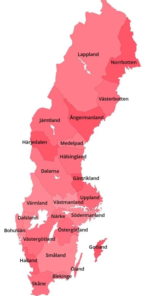 Hur många landskap har Sverige egentligen Listaroo