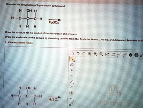 Solved Consider The Dehydration Of Propanol With Sulfuric Acid