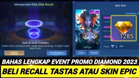 DRAW RECALL TAS TAS 1 DIAMOND ATAU BELI SKIN EPIC 1 DIAMOND BOCORAN