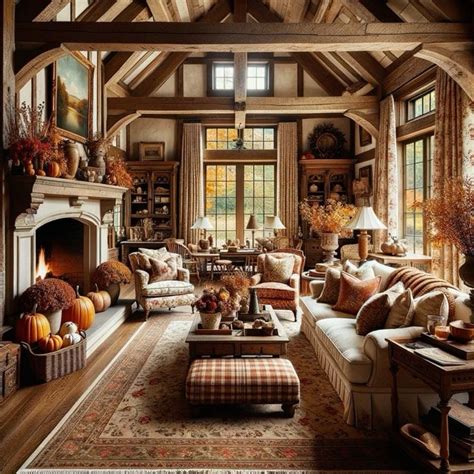 Fall Living Room Decor In Fall Living Room Mansion Interior