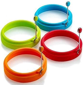 Emoly Silicone Egg Ring Egg Rings Non Stick Egg Cooking Rings