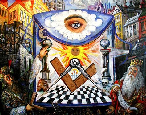 , The Masonic Apron, Morality History Allegory Painting by Ari ...