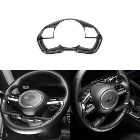 Carbon Fiber ABS Steering Wheel Frame Cover Trim For Hyundai Elantra