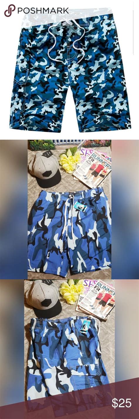 Tailor Pal Love Men Beach Shorts 3xl Men Beach Beach Shorts Blue Camo