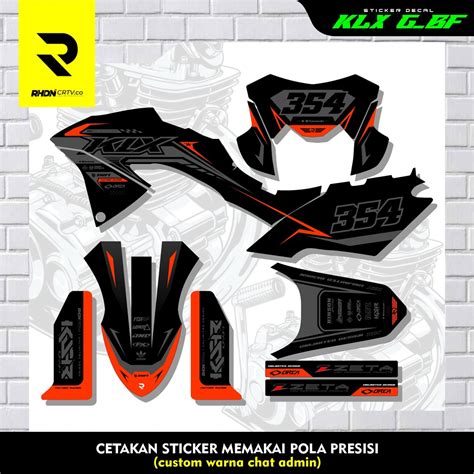 Jual Sticker Decal Klx BF Decal Klx BF Sticker Klx BF Decal