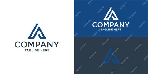 Premium Vector Abstract Triangle Line Logo Shape Letter A