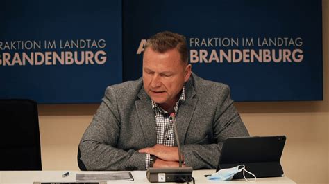 Pressekonferenz Der Afd Fraktion Brandenburg Vom Youtube