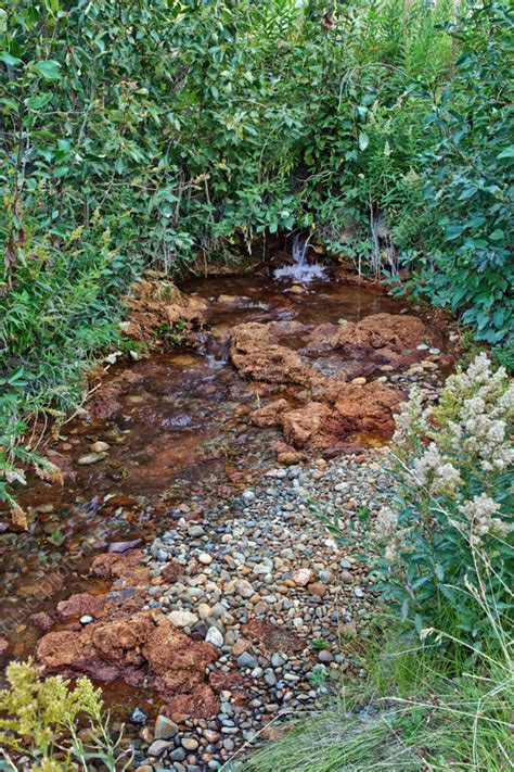 Hot Spring Containing Iron Deposits Stock Image C Science Photo Library