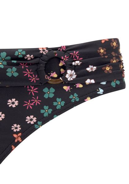 S Oliver Bikini Hose Milly Schwarz Bedruckt