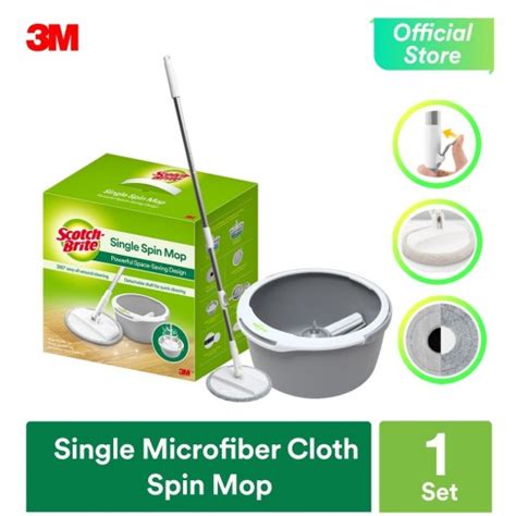 Buy Scotch Brite Single Microfiber Cloth Spin Mop توصيل Taw9eel