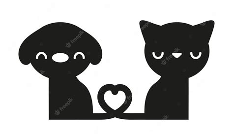 Premium Vector Dog And Cat Vector Illustration