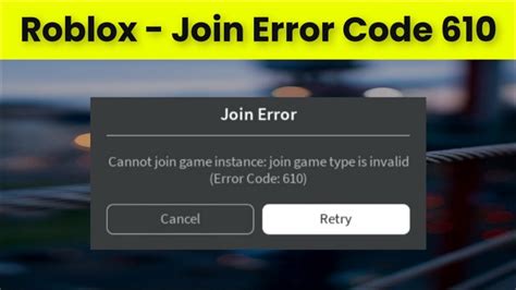 lᐈ Como solucionar el error 610 Roblox 2023 PROJAKER