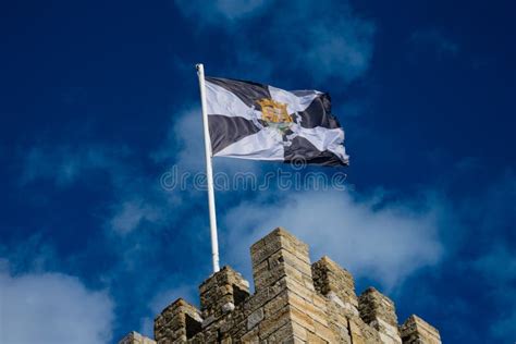 Flag Of Lisbon Editorial Photo Image Of Landscape Black 114183031