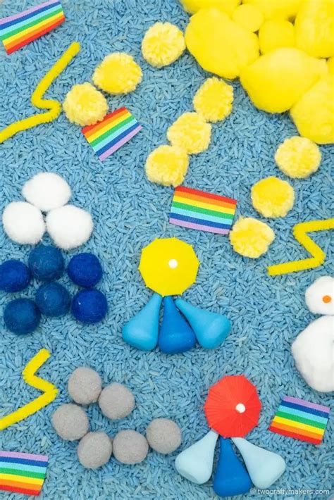 5 Fun Weather Sensory Bin Ideas Two Crafty Makers