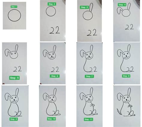 How To Draw An Easy Rabbit Step By Step Drawing Photos