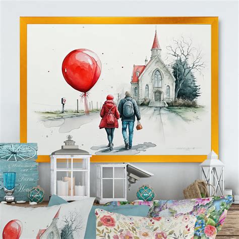 Red Barrel Studio® Couple In Love Going To The Church Iv Spiritual