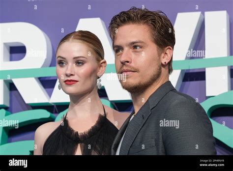 Madrid Spain 29th Mar 2023 Us Actor Dylan Sprouse And Actress