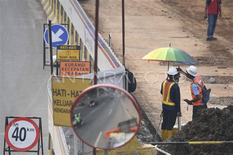 Pembangunan Jalur Lrt Fase 1b Di Jakarta Antara Foto