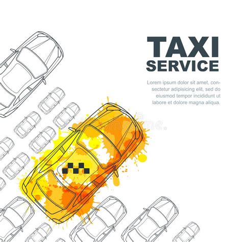 Vector Taxi Service Banner Flyer Poster Design Template Call Taxi