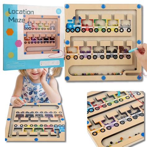 Tablica Magnetyczna Montessori Edukacyjna Drewniana Uk Adanka Sorter