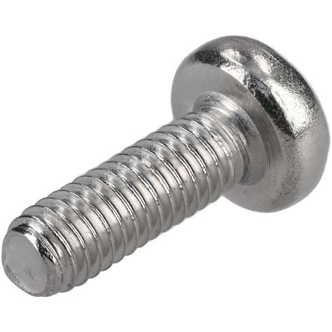 R TECH 337093 Pozi Pan Head A2 Stainless Steel Screws M4 12mm Pack Of