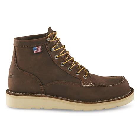 Guide Gear Men S 6 Moc Toe Wedge Work Boots 732681 Work Boots At