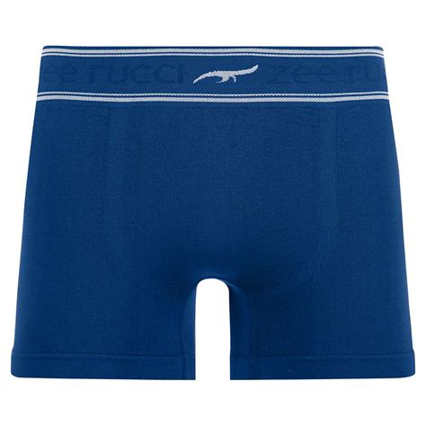 Cueca Boxer Plus Size Jacquard Sem Costura Cobalto