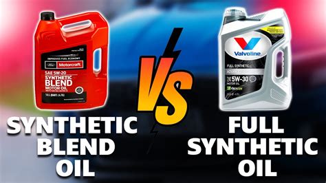 Full Synthetic Blend Oil Difference