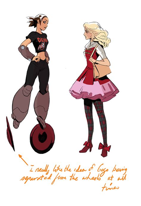 Early Gogo And Honey Lemon Concept Art Big Hero 6 Photo 37747851 Fanpop