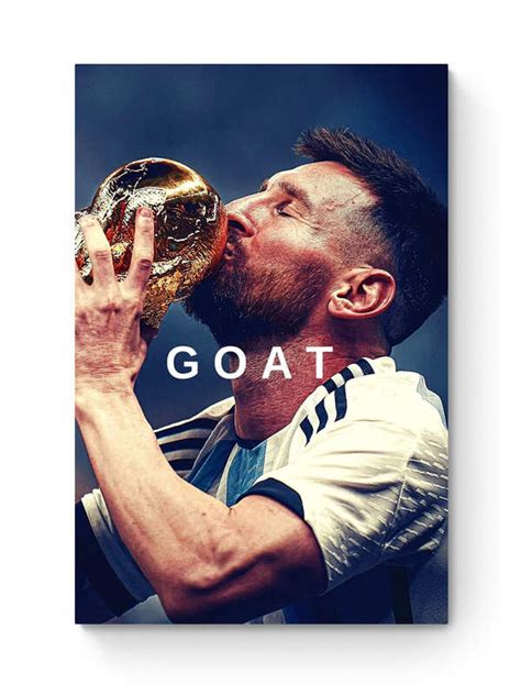 MESSI - GOAT Inspirational wall art – redroar