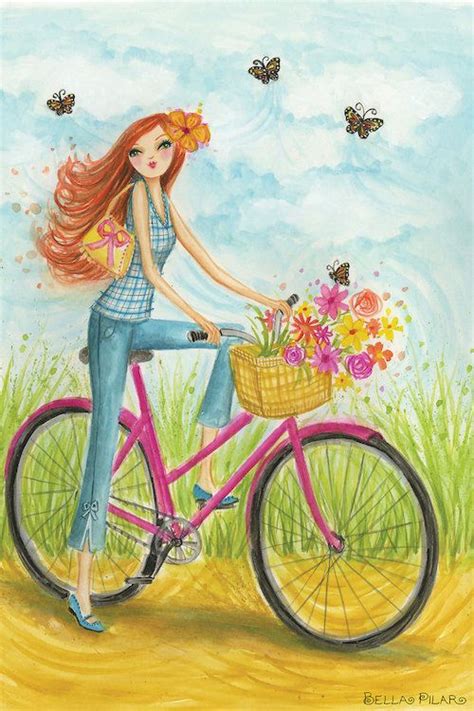 Sprung Bicycle Ride By Bella Pilar Is Printed With Premium Inks For