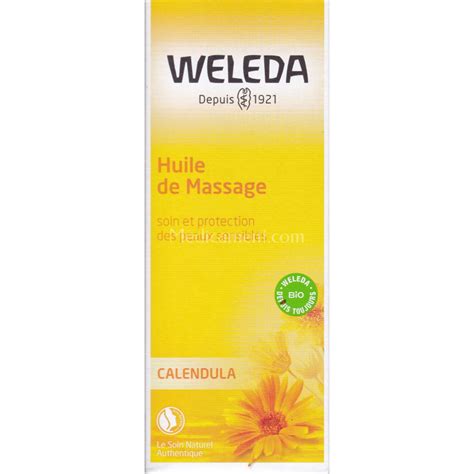 Huile De Massage Au Calendula 100 Ml Weleda Apaise Et Calme Les Peaux