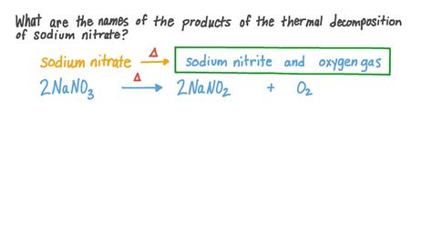 Sodium Nitrate Formula