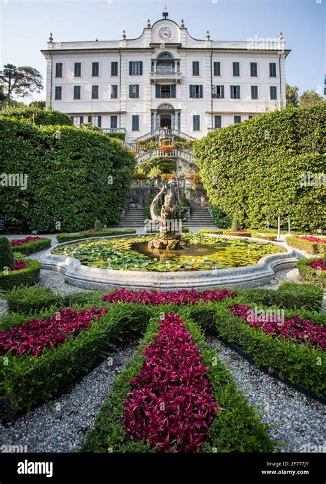 Villa Carlotta Lake Como Italy Stock Photo Alamy