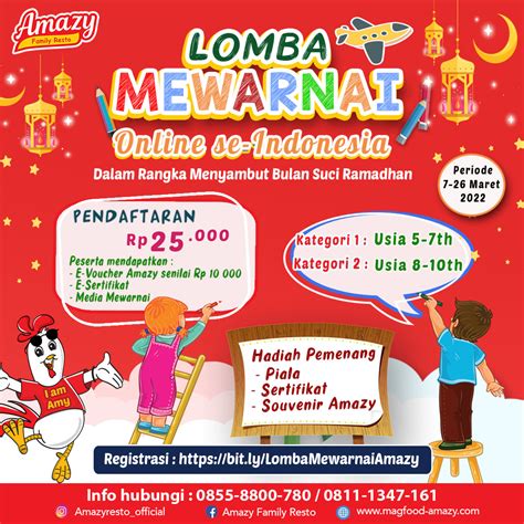 Contoh Brosur Lomba Mewarnai Background Contoh Brosur Sederhana The