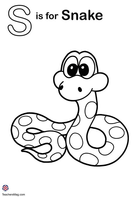 Letter S Coloring Pages