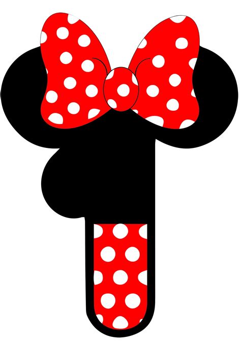 Minnie Mouse Number 0 9 Birthday Font Numbers Etsy