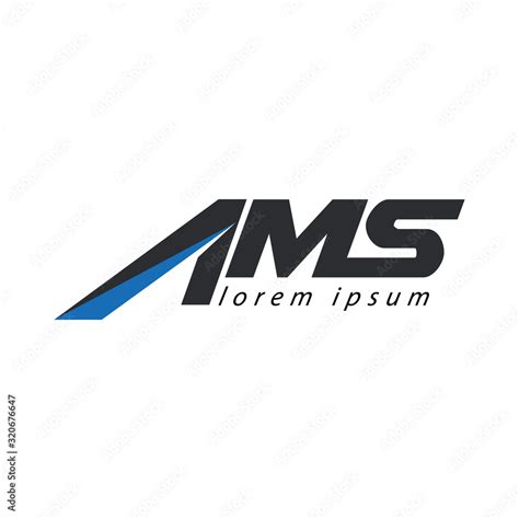 AMS Logo text vector template Stock Vector | Adobe Stock