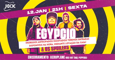 SEXTA JACK EGYPCIO TIHUNA CBJR 30 ANOS TOUR OS SPOILERS AEROPLANE RED HOT CHILI