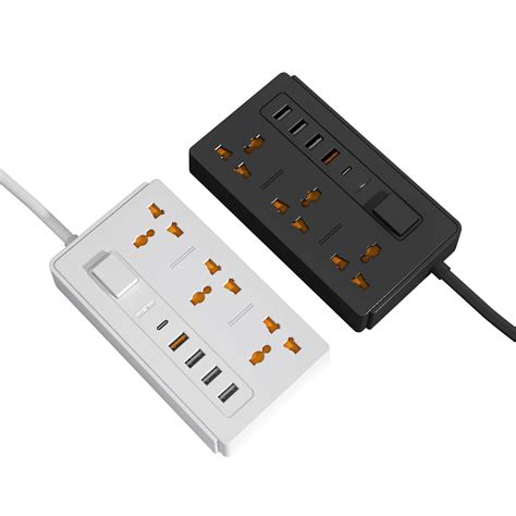 Multi Plug Extension Cord With USB Port JEOSTORM