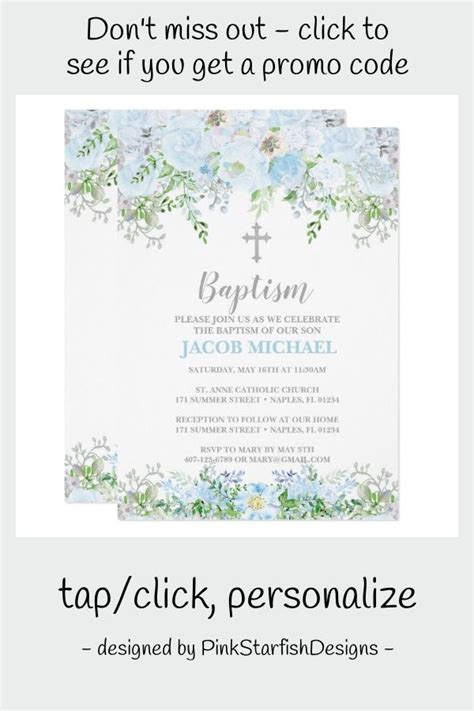 Baptism Invitation Christening Dedication Invitation Baptism