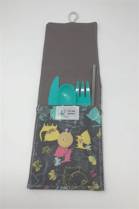 Reusable Cutlery Pouch Zero Waste Pouch Eco Friendly Cutlery Pouch