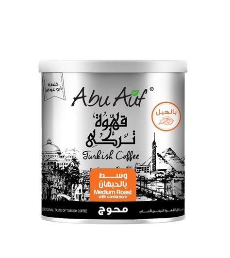 Buy Abu Auf Medium Roast With Cardamom Turkish Coffee Tin 250g Online