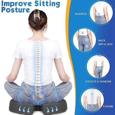 Дорожная подушка для сиденья Coccyx, U-образная подушка с эффектом ...
